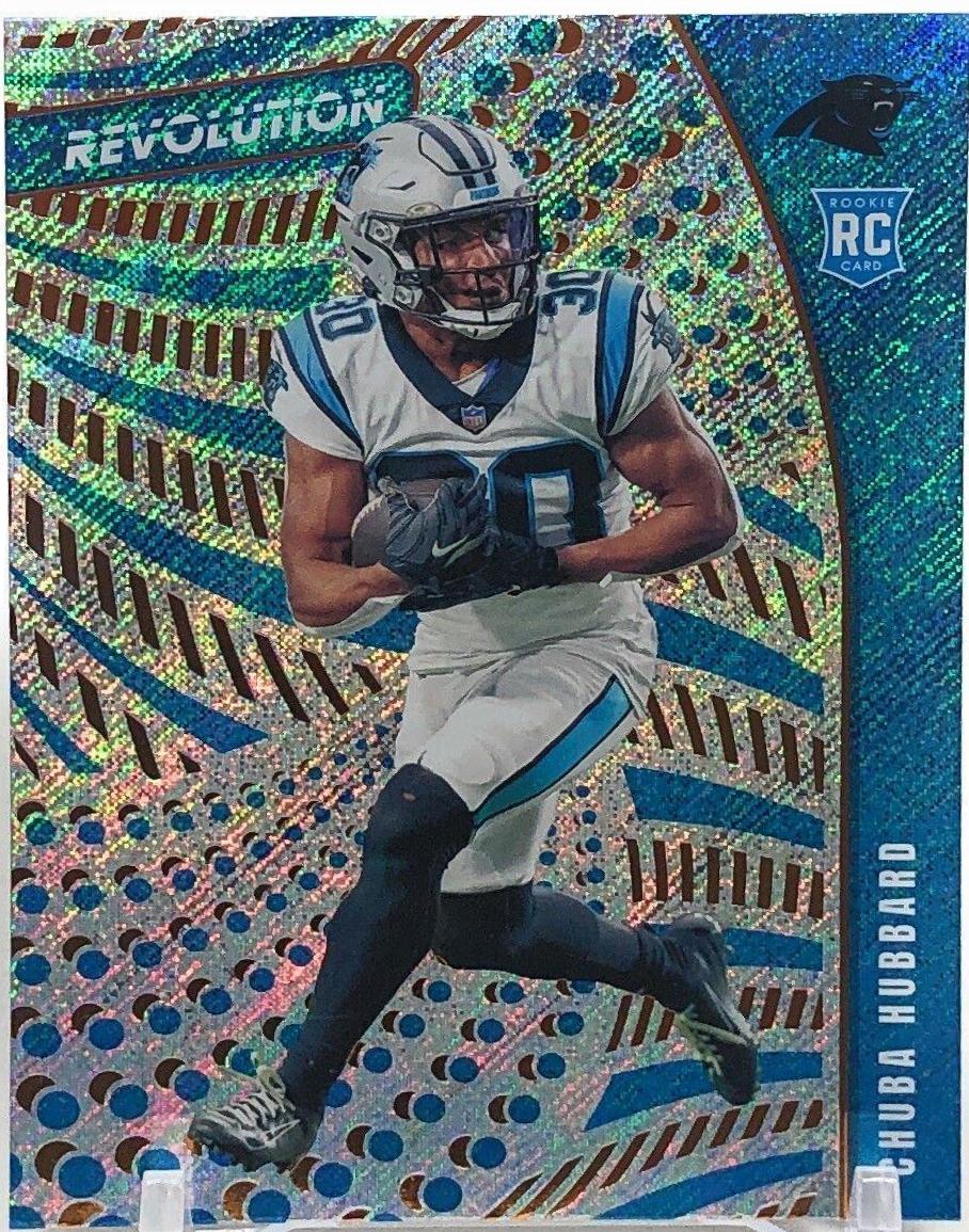 Chuba Hubbard #REV-12 Football Cards 2021 Panini Chronicles Revolution