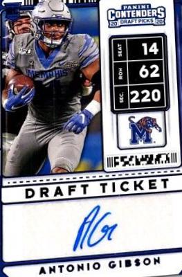 Antonio Gibson #313 2020 Panini Contenders Draft Picks Football