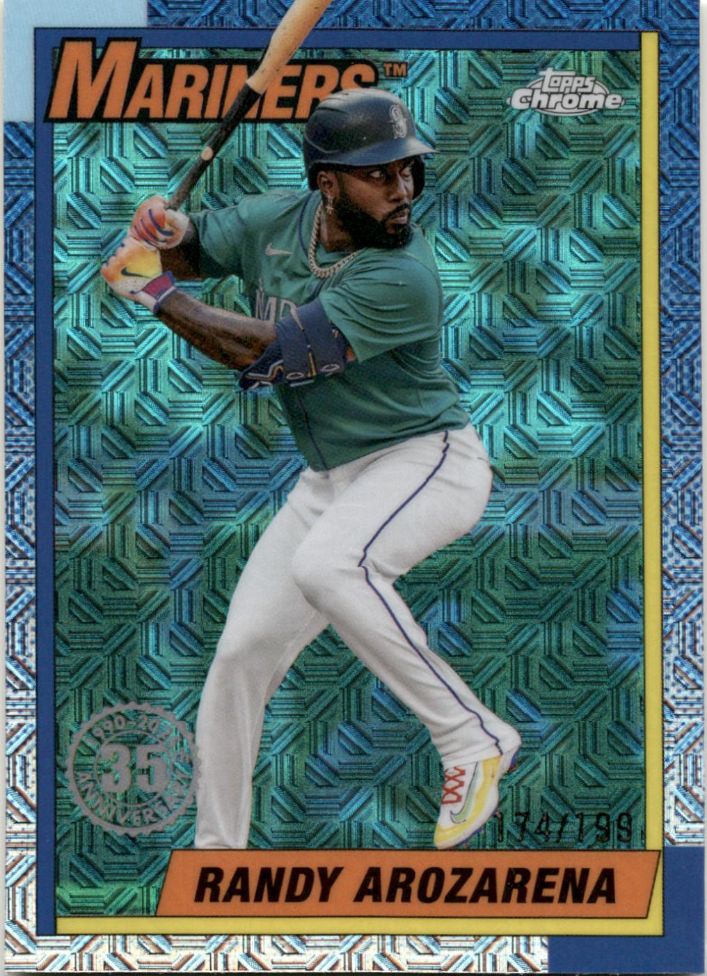 Randy Arozarena #T90C-91 Baseball Cards 2025 Topps 1990 Chrome