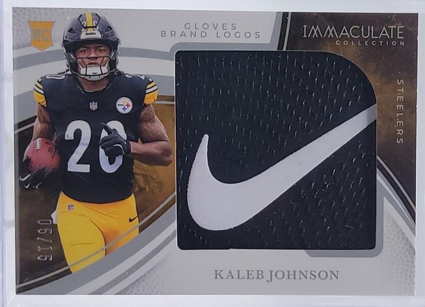Kaleb Johnson #18 2025 Panini Immaculate Football Rookie Gloves