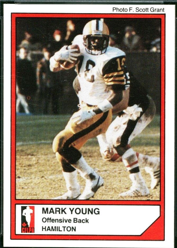Mark Young #125 1984 Jogo Cfl Football