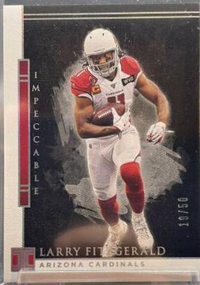 Larry Fitzgerald #1 Football Cards 2020 Panini Impeccable