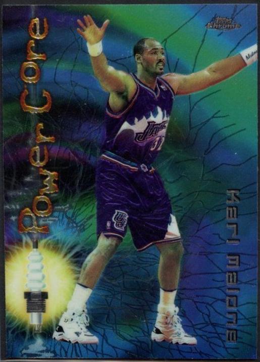 Karl Malone #4 Basketball Cards 1998 Topps Chrome Season's Best