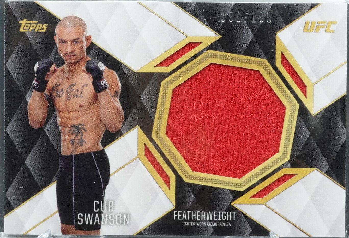 Cub Swanson #TCR-CS Ufc Cards 2016 Topps UFC Top of the Class Relics