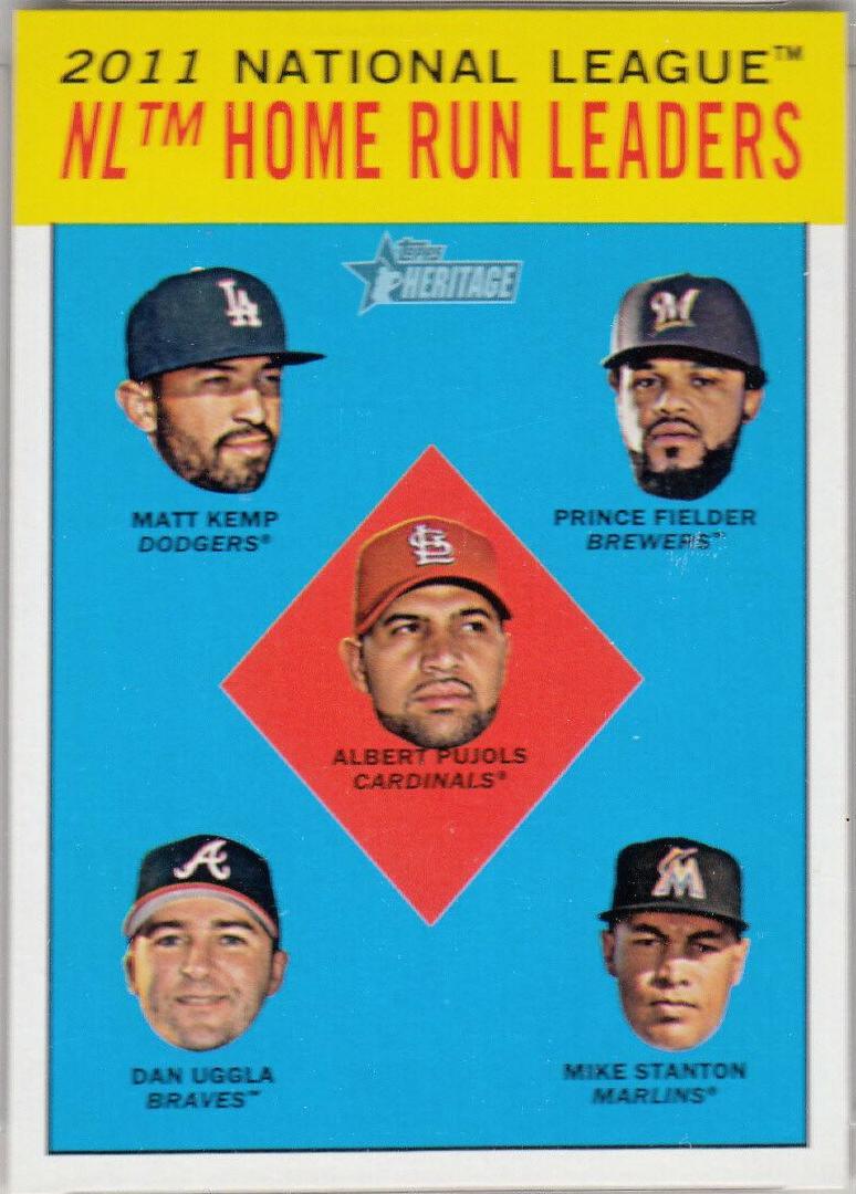 NL Home Run Leaders #3 Baseball Cards 2012 Topps Heritage