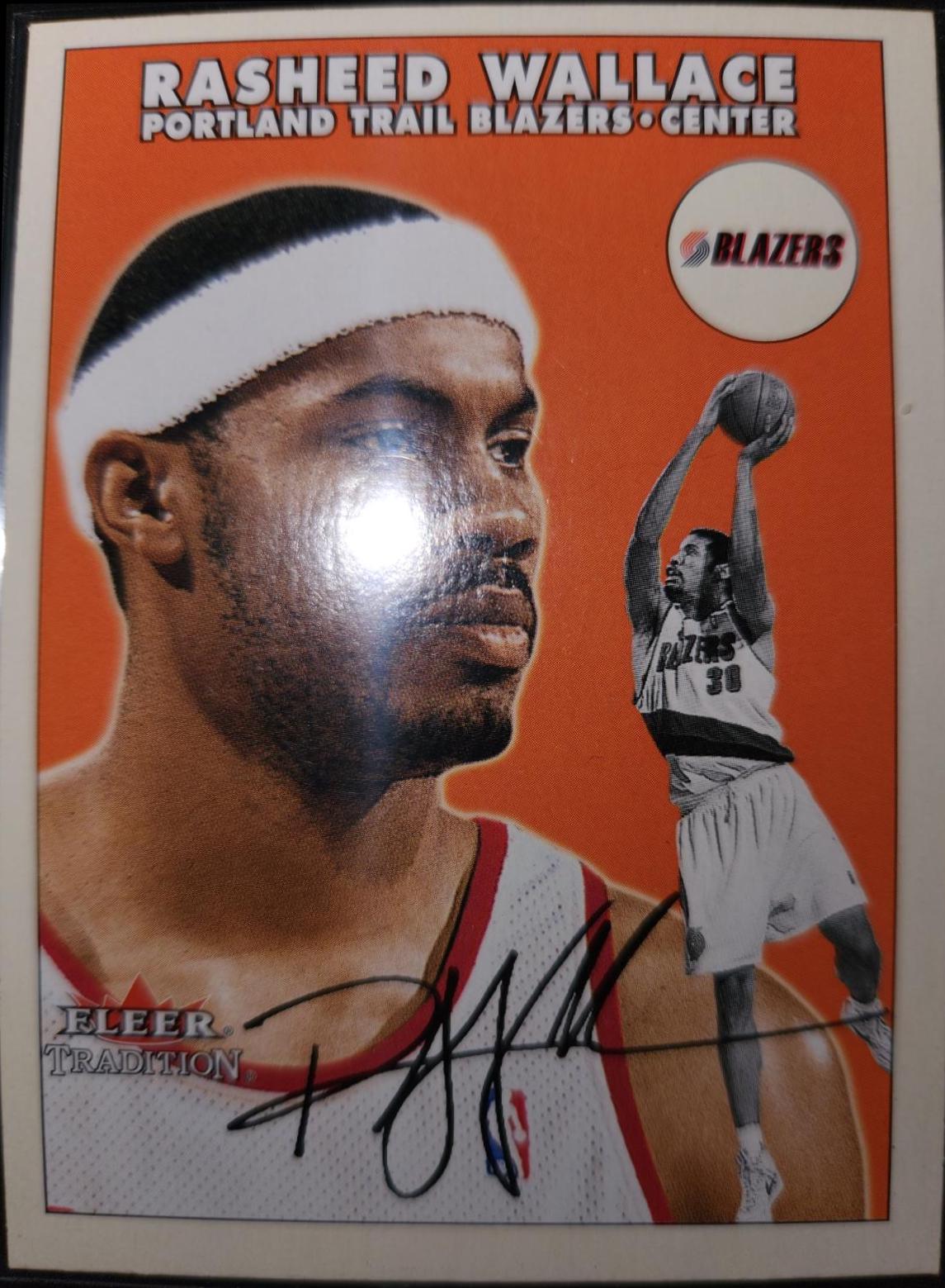 Rasheed Wallace #60 Basketball Cards 2001 Fleer Tradition