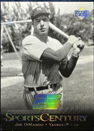 Joe DiMaggio #SC-5 Baseball Cards 2005 Upper Deck ESPN Sports Century