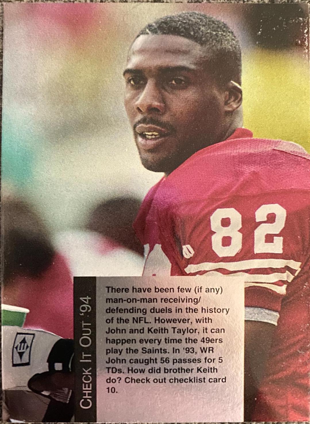 Checklist #9 Football Cards 1994 Playoff