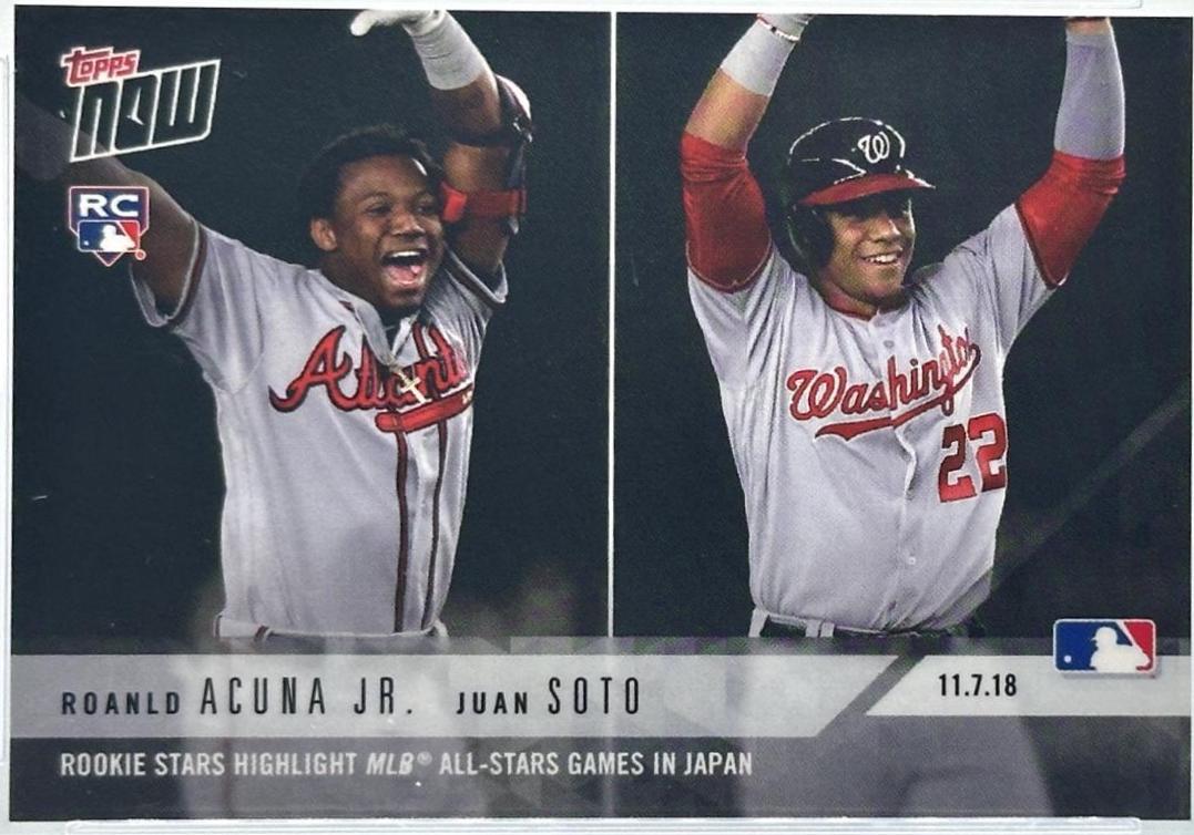 Ronald Acuna Jr., Juan Soto #OS31C Baseball Cards 2018 Topps Now Off Season