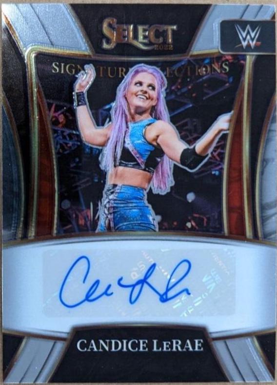 Candice LeRae #SN-CLR Wrestling Cards 2022 Panini Select WWE Signature Selections