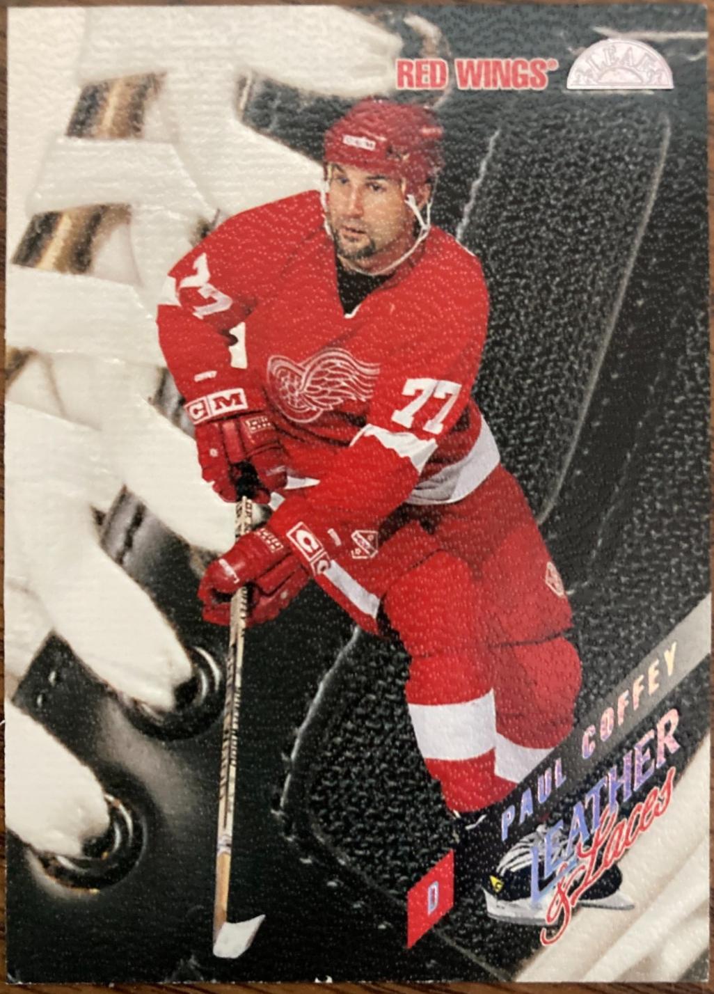 Paul Coffey #4 Hockey Cards 1996 Leaf Leather & Laces