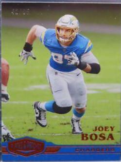 Joey Bosa [Orange] #100 Football Cards 2020 Panini Plates & Patches