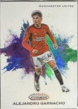Alejandro Garnacho #11 Soccer Cards 2023 Panini Prizm Premier League Color Blast