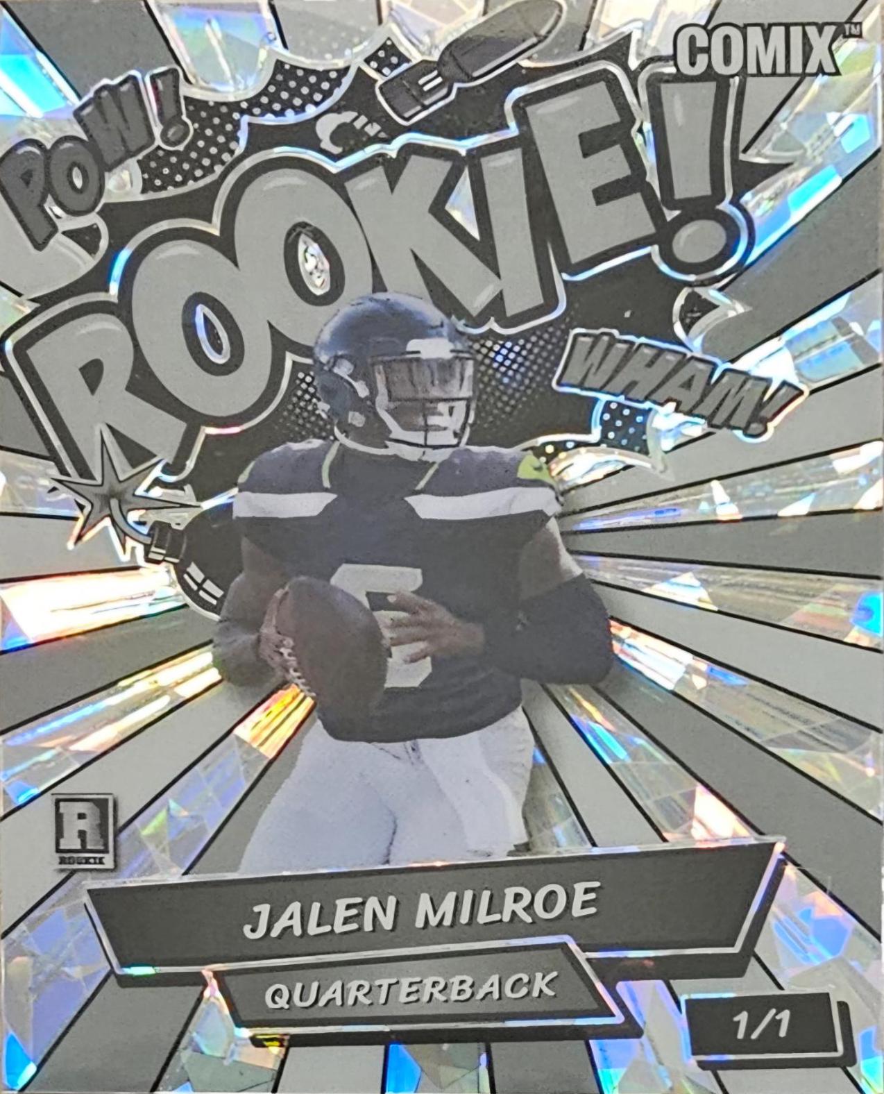 Jalen Milroe #ACRBK-JM 2025 Wild Card Alumination Comix Rookies & Legends Football