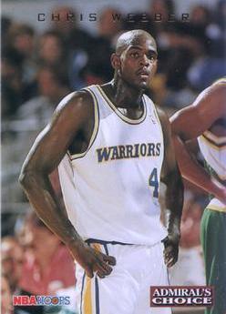 Chris Webber #AC5 Basketball Cards 1993 Hoops Admiral's Choice