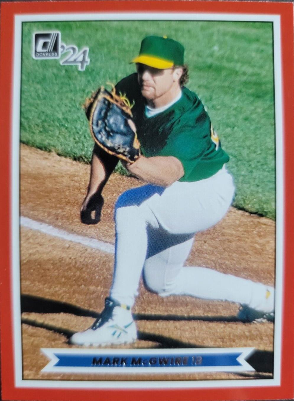 Mark McGwire #1 Baseball Cards 2024 Donruss Action All-Stars