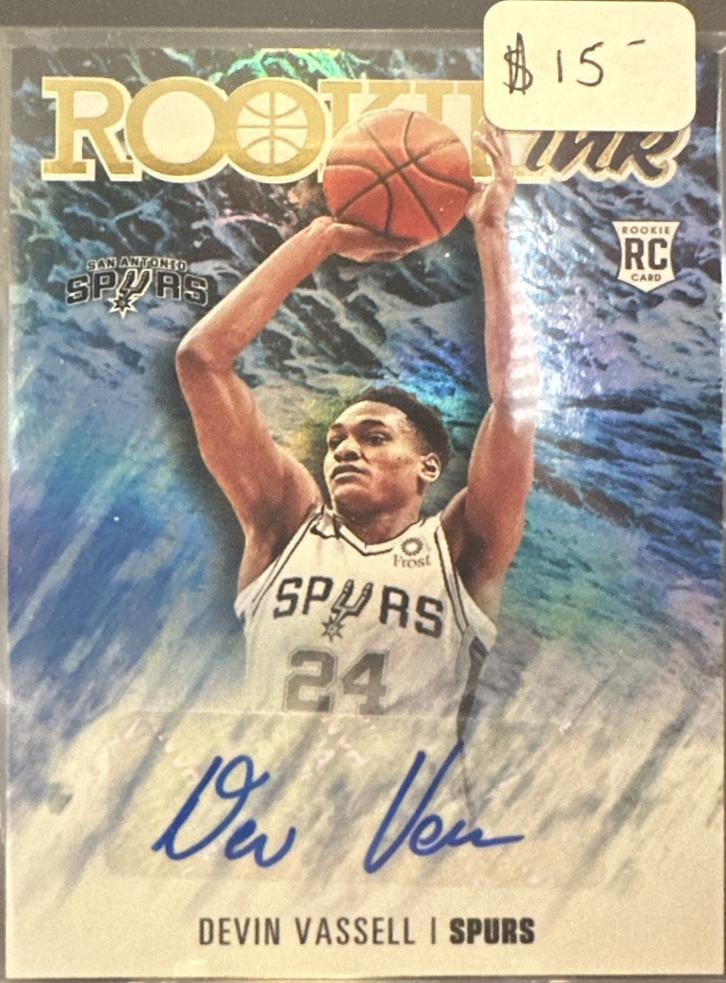 Devin Vassell #RI-DVS Basketball Cards 2020 Panini Hoops Rookie Ink