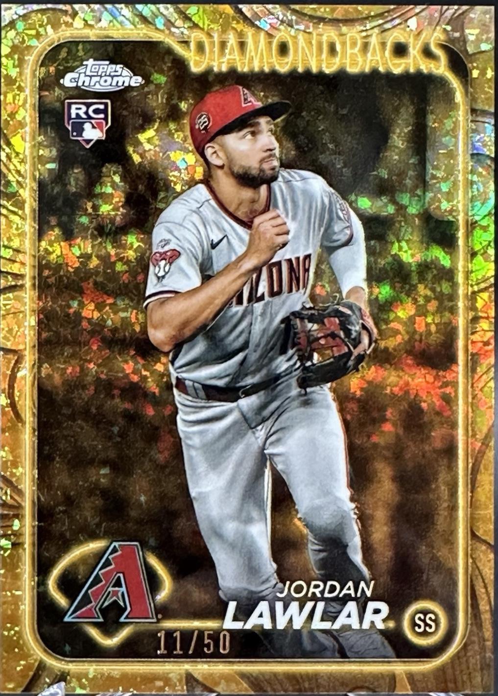 Jordan Lawlar [Mini-Diamond Gold Refractor] #149