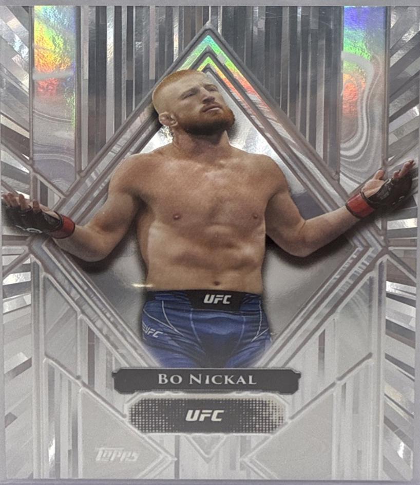 Bo Nickal #LS-8 Ufc Cards 2024 Topps Royalty UFC Liquid Silver