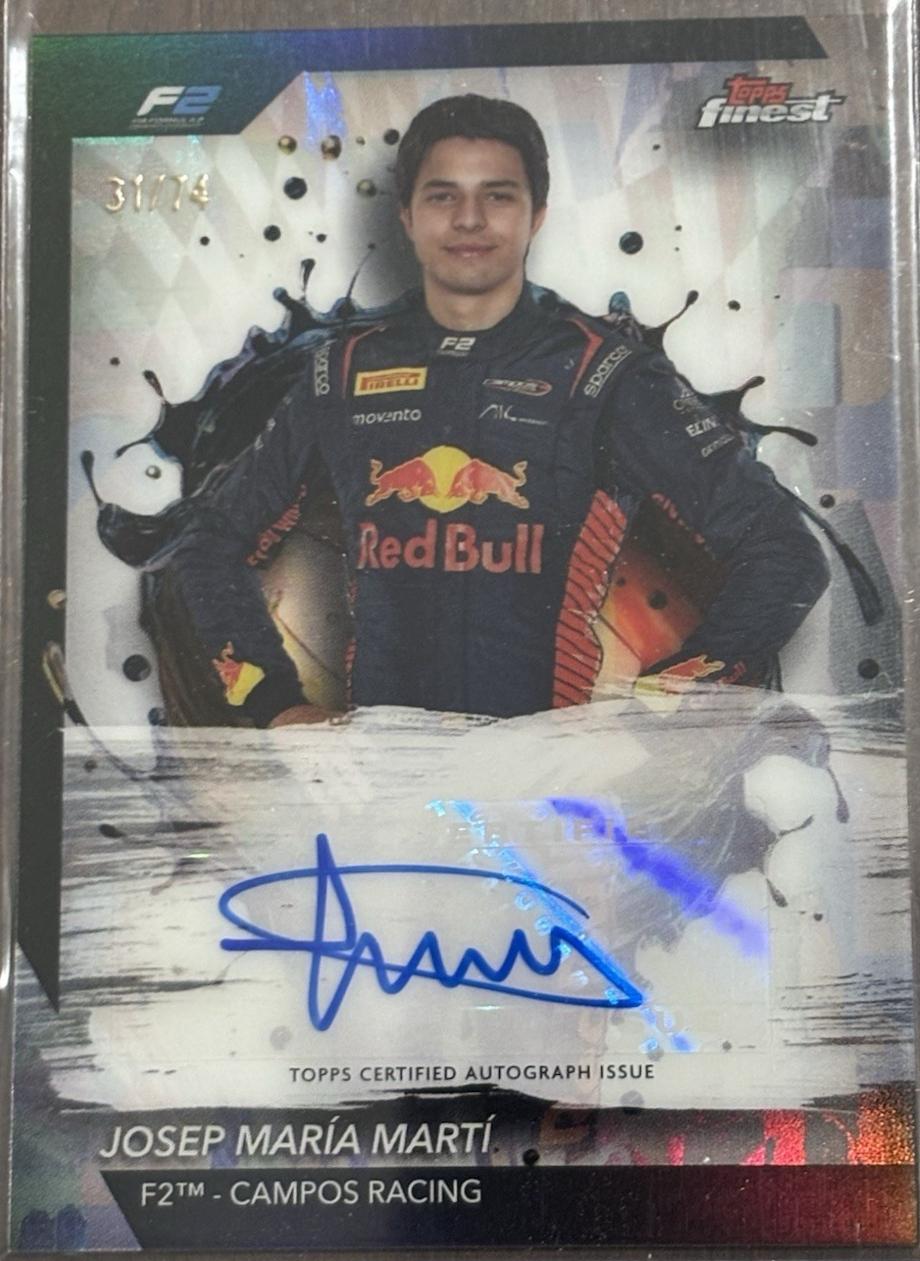 Josep Maria Marti #FAC-MARI Racing Cards 2024 Topps Finest Formula 1 Autograph