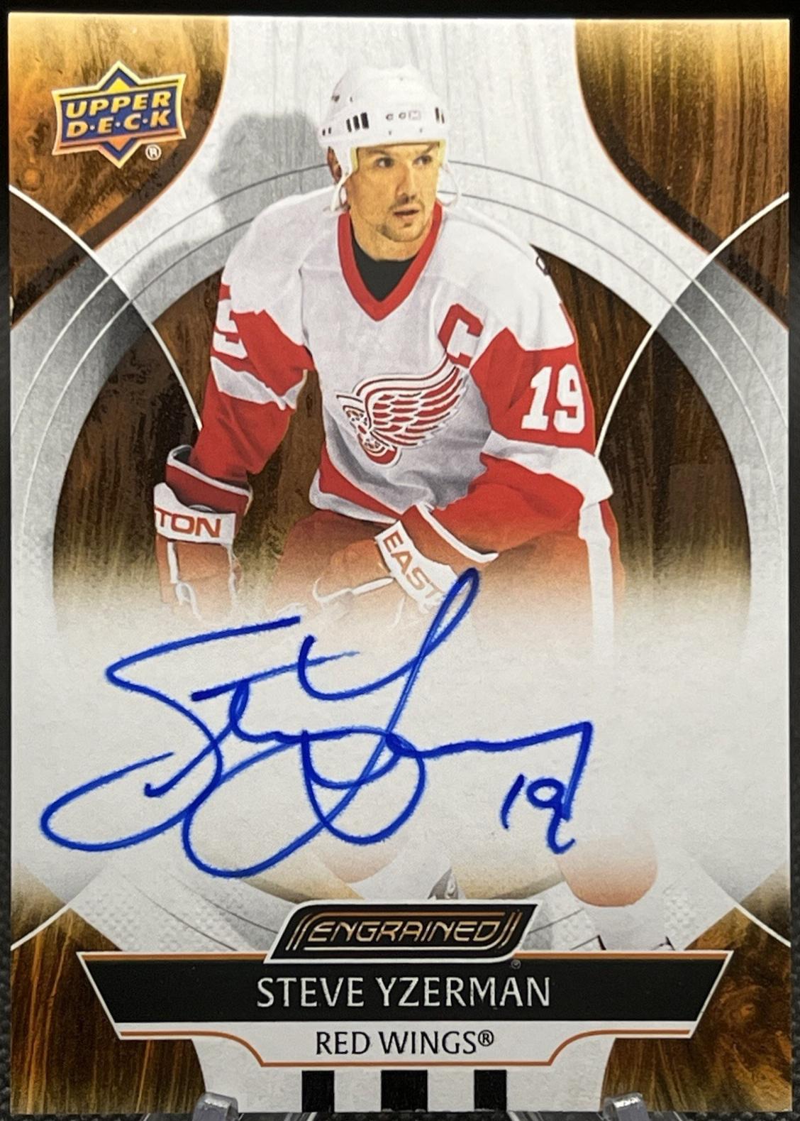 Steve Yzerman #CA-SY 2024 Upper Deck Engrained Icons Autograph Hockey