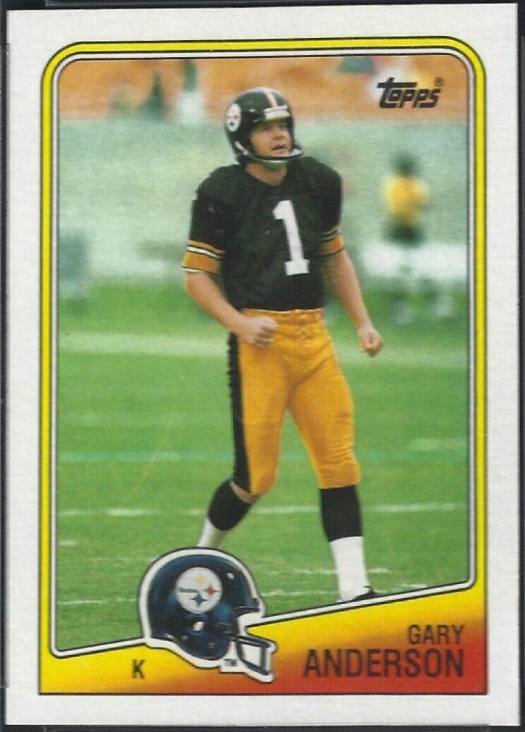 Gary Anderson #168 Football Cards 1988 Topps