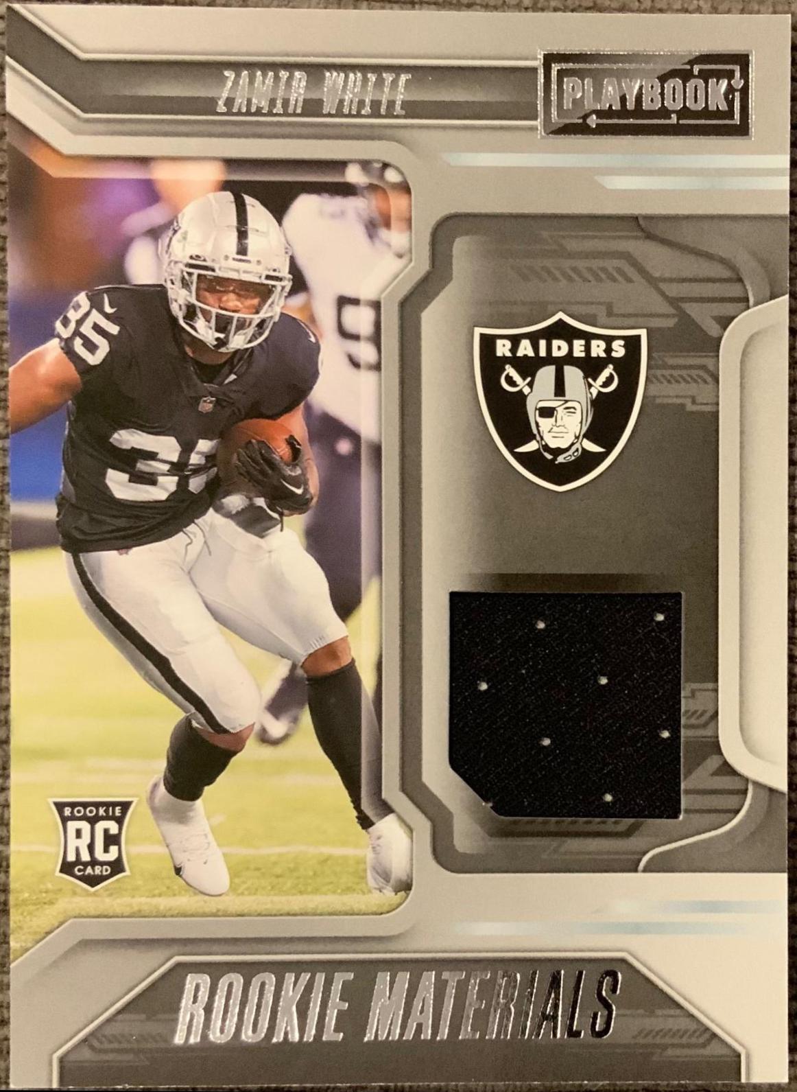 Zamir White #RM-34 Football Cards 2022 Panini Playbook Rookie Materials