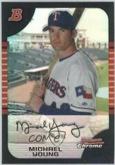 Michael Young #53 Baseball Cards 2005 Bowman Chrome Prices