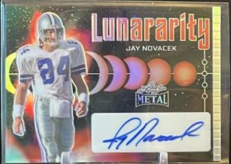 Jay Novacek #L-JN1 Football Cards 2024 Leaf Metal Lunararity Autograph