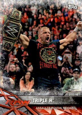 Triple H #33 Wrestling Cards 2017 Topps WWE Road To Wrestlemania
