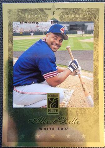Albert Belle #9 Baseball Cards 1997 Panini Donruss Elite