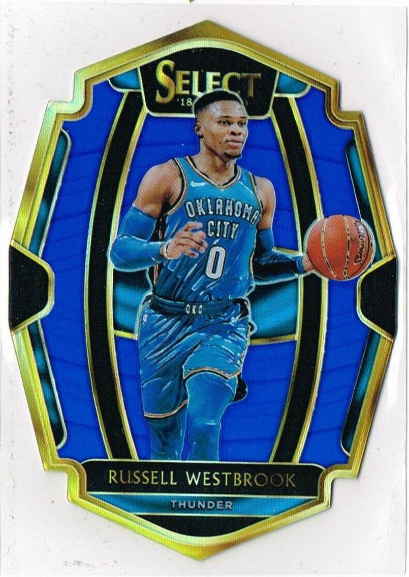 Russell Westbrook [Blue Prizm Die Cut] #198 Prices | 2018 Panini