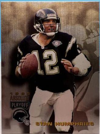 Stan Humphries #10 Football Cards 1995 Playoff Absolute