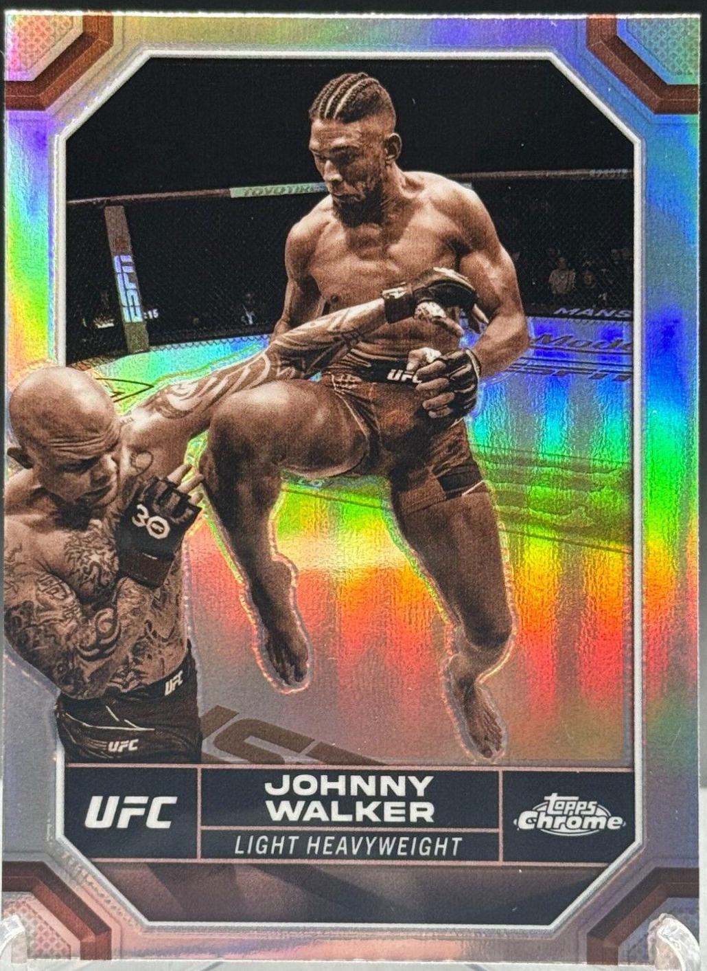Johnny Walker [Sepia Refractor] #96 Prices | 2024 Topps Chrome UFC ...