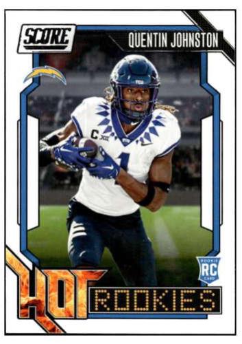 Quentin Johnston #7 Football Cards 2023 Panini Score Hot Rookies