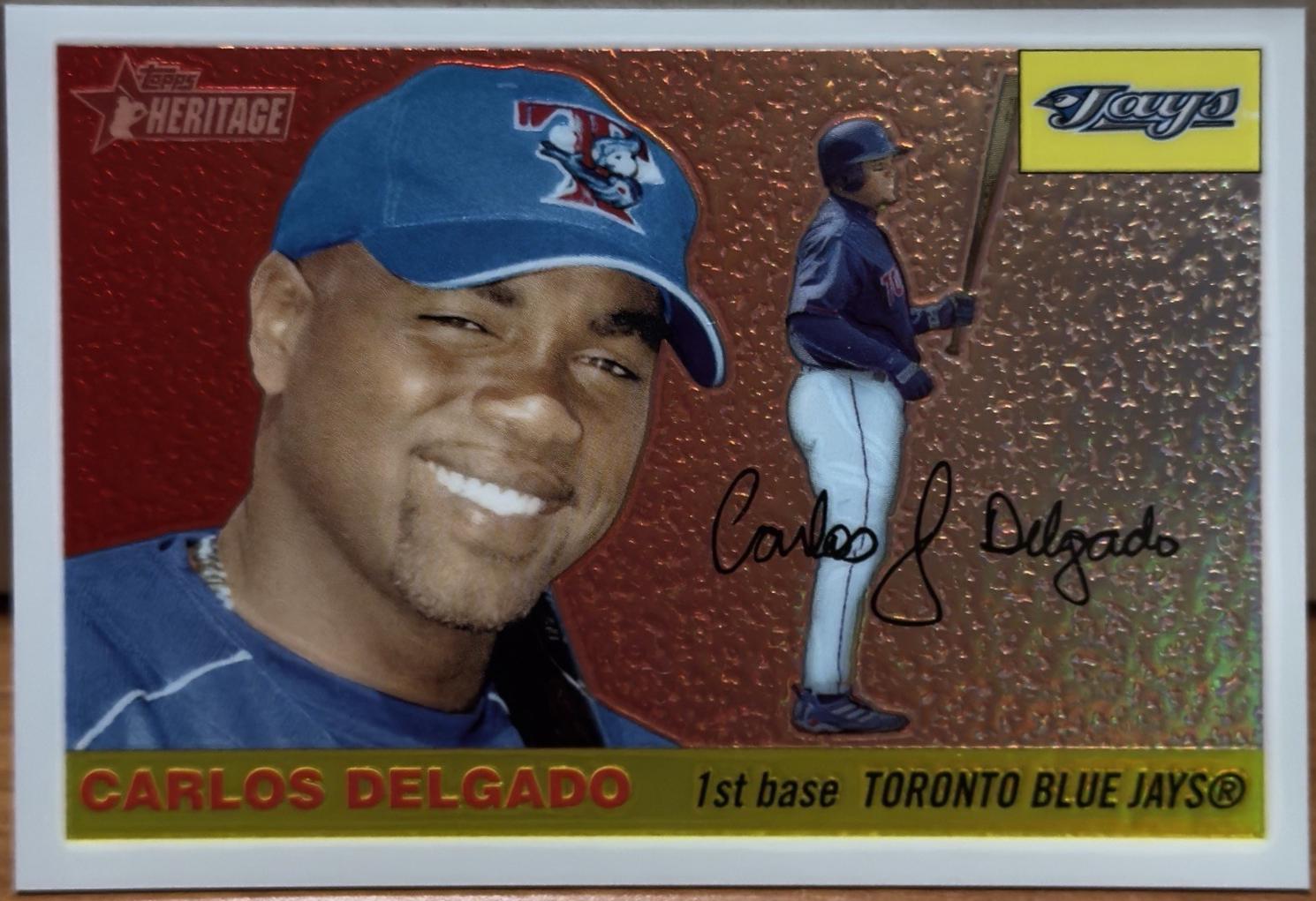 Carlos Delgado #5 Baseball Cards 2004 Topps Heritage Chrome