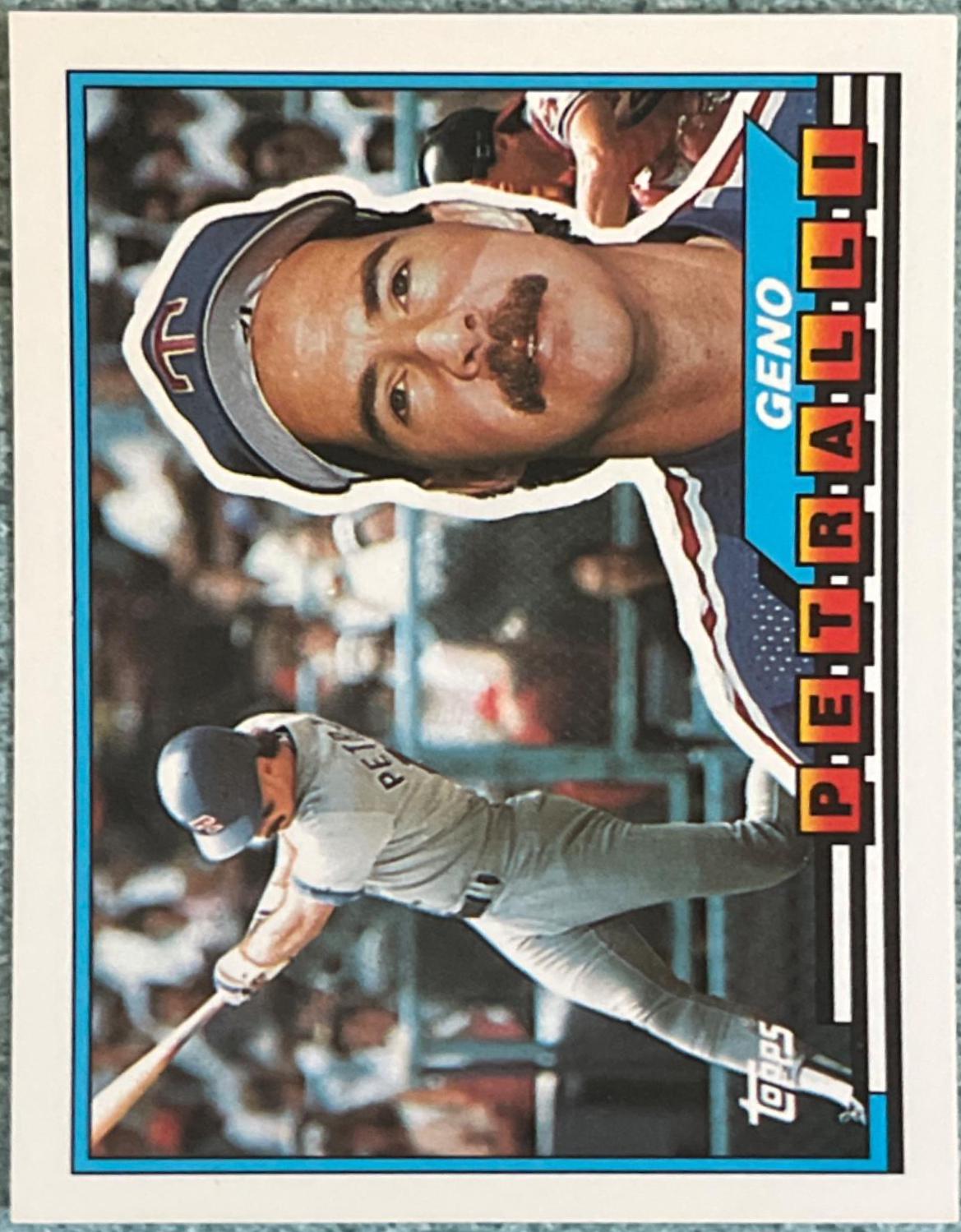 Geno Petralli #12 Baseball Cards 1989 Topps Big