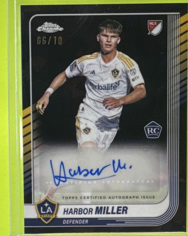 Harbor Miller #CA-MI 2025 Topps Chrome Sapphire MLS Autograph