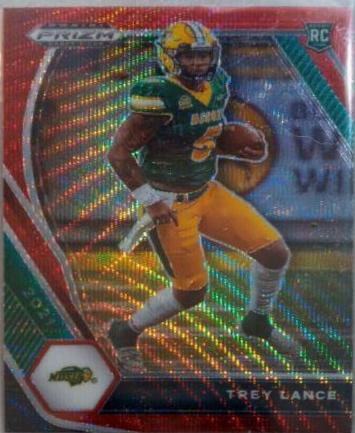 Trey Lance #DPA-TLA Football Cards 2021 Panini Prizm Draft Picks Autographs