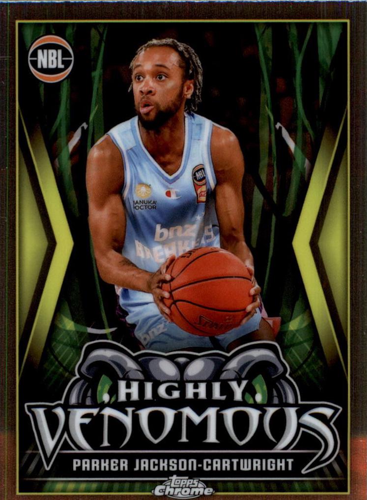 Parker Jackson-Cartwright #HV-13 Basketball Cards 2023 Topps Chrome NBL Highly Venomous