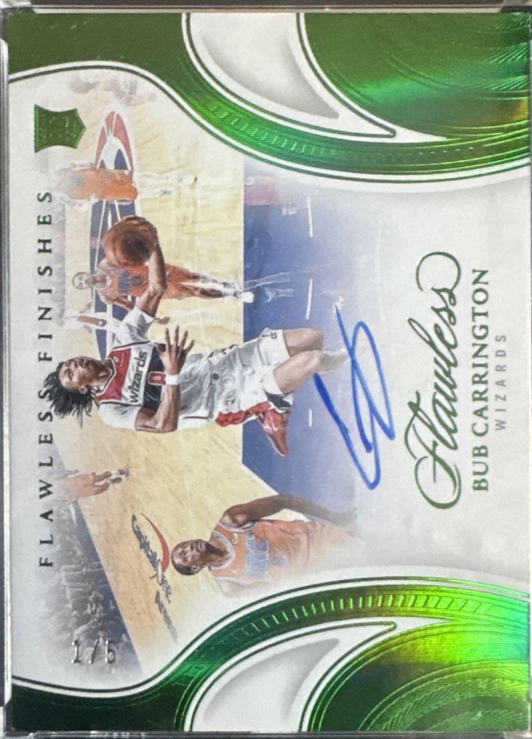 Bub Carrington #6 2024 Panini Flawless Finishes Basketball