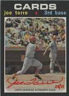 Joe Torre #ROA-JT 2020 Topps Heritage Baseball Real One Autographs