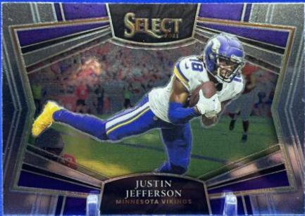 Justin Jefferson #SS-15 Football Cards 2021 Panini Select Snapshots