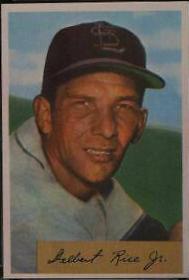 Delbert Rice Jr. #30 Baseball Cards 1954 Bowman
