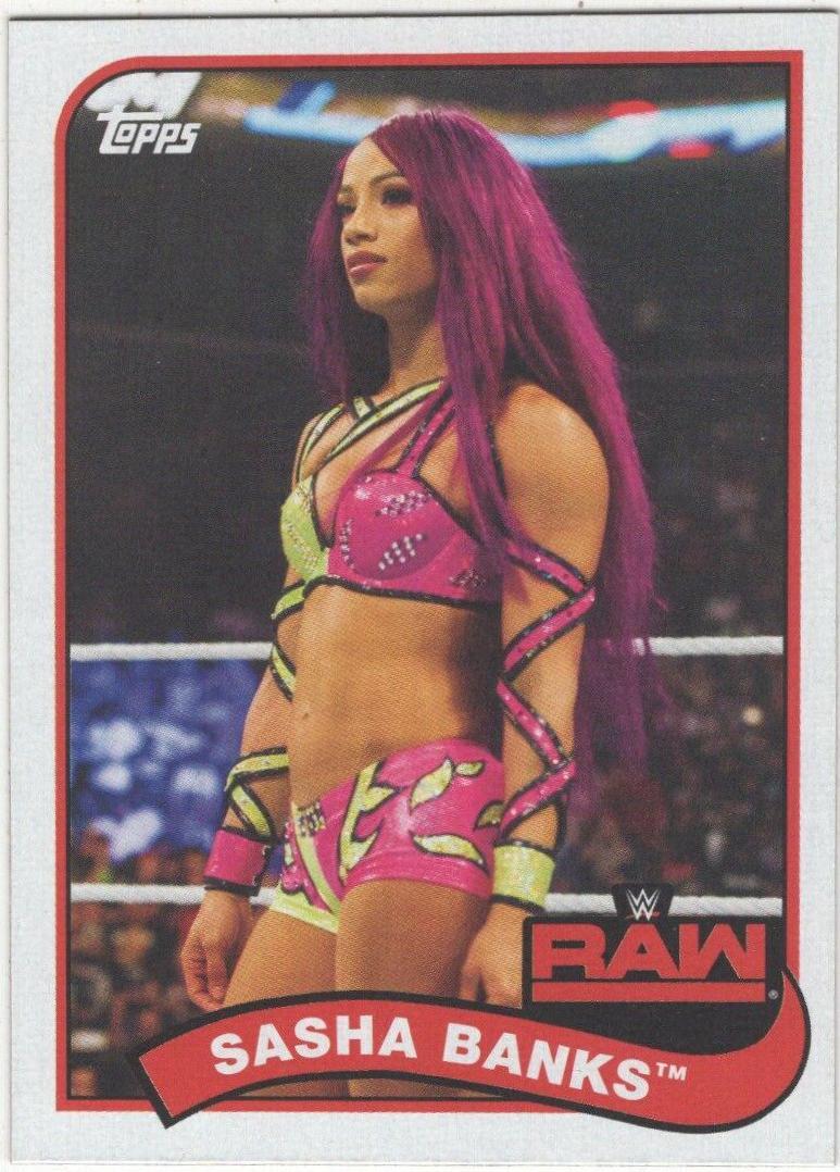Sasha Banks #69 Wrestling Cards 2018 Topps WWE Heritage