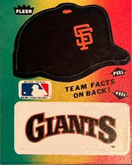 San Francisco Giants Baseball Cards 1987 Fleer Team Stickers Prices