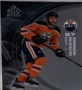 Connor McDavid #15 Hockey Cards 2021 Upper Deck Triple Dimensions Reflections