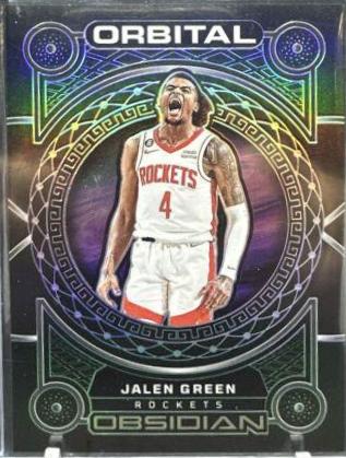 Jalen Green #24 Basketball Cards 2022 Panini Obsidian Orbital