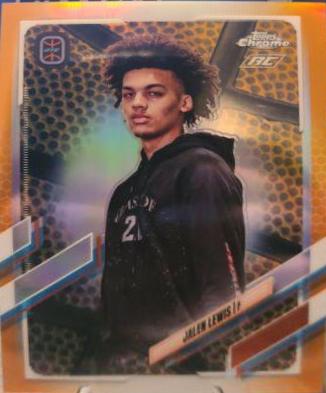 Jalen Lewis [Orange Basketball Refractor] #70