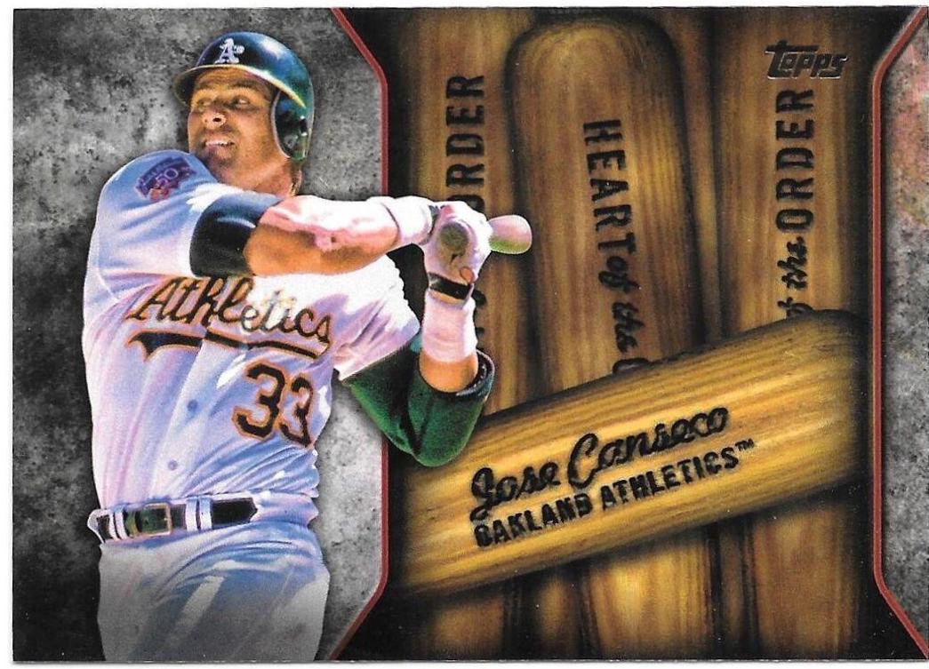Jose Canseco #HOR-5 Baseball Cards 2015 Topps Heart of the Order